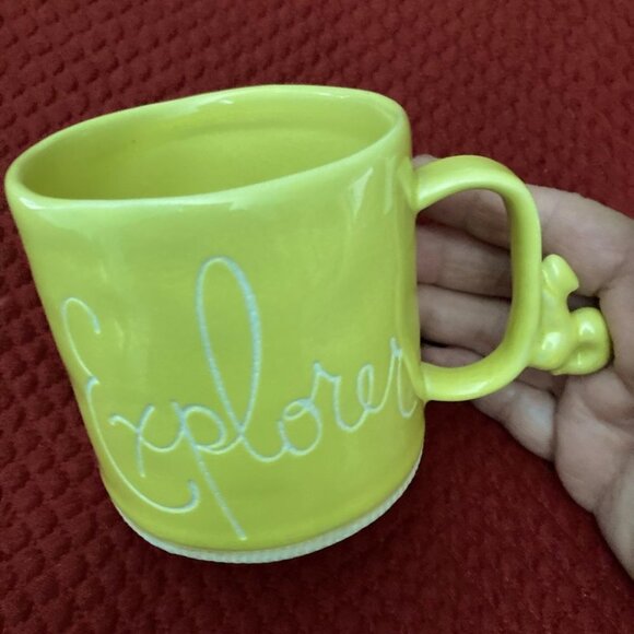 ANTHROPOLOGIE Explorer Mug W/ Squirrel On Handle - Picture 1 of 6